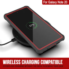 Load image into Gallery viewer, Punkcase Galaxy Note 20 Case, [Spartan Series] Red Rugged Heavy Duty Cover W/Built in Screen Protector
