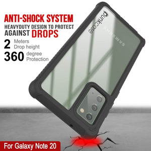 Punkcase Galaxy Note 20 Case, [Spartan Series] Teal Rugged Heavy Duty Cover W/Built in Screen Protector