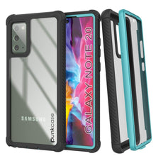 Load image into Gallery viewer, Punkcase Galaxy Note 20 Case, [Spartan Series] Teal Rugged Heavy Duty Cover W/Built in Screen Protector
