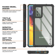 Load image into Gallery viewer, Punkcase Galaxy Note 20 Case, [Spartan Series] Teal Rugged Heavy Duty Cover W/Built in Screen Protector
