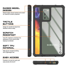 Load image into Gallery viewer, Punkcase Galaxy Note 20 Case, [Spartan Series] Clear Rugged Heavy Duty Cover W/Built in Screen Protector
