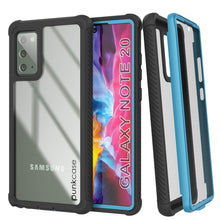 Load image into Gallery viewer, Punkcase Galaxy Note 20 Case, [Spartan Series] Light Blue Rugged Heavy Duty Cover W/Built in Screen Protector
