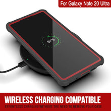 Load image into Gallery viewer, Punkcase Galaxy Note 20 Ultra Case, [Spartan Series] Red Rugged Heavy Duty Cover W/Built in Screen Protector

