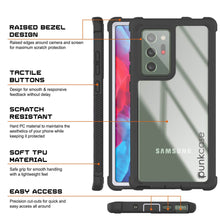 Load image into Gallery viewer, Punkcase Galaxy Note 20 Ultra Case, [Spartan Series] White Rugged Heavy Duty Cover W/Built in Screen Protector
