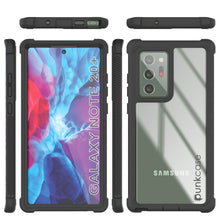Load image into Gallery viewer, Punkcase Galaxy Note 20 Ultra Case, [Spartan Series] Clear Rugged Heavy Duty Cover W/Built in Screen Protector
