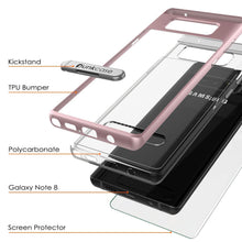 Load image into Gallery viewer, Galaxy Note 8 Lucid 3.0 Screen Protector &amp; Anti Shock Case | Rose Gold
