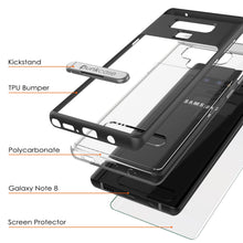 Load image into Gallery viewer, Galaxy Note 9 Lucid 3.0 PunkCase Armor Cover w/Integrated Kickstand and Screen Protector [Black]
