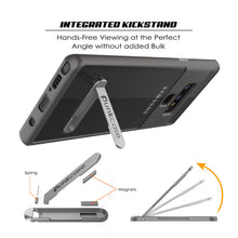 Load image into Gallery viewer, Galaxy Note 9 Lucid 3.0 PunkCase Armor Cover w/Integrated Kickstand and Screen Protector [Grey]
