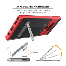 Load image into Gallery viewer, Galaxy Note 9 Lucid 3.0 PunkCase Armor Cover w/Integrated Kickstand and Screen Protector [Red]
