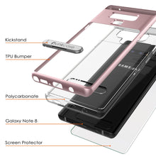 Load image into Gallery viewer, Galaxy Note 9 Lucid 3.0 PunkCase Armor Cover w/Integrated Kickstand and Screen Protector [Rose Gold]
