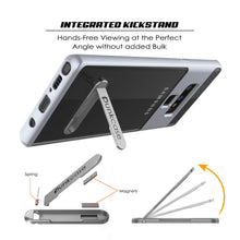 Load image into Gallery viewer, Galaxy Note 9 Lucid 3.0 PunkCase Armor Cover w/Integrated Kickstand and Screen Protector [Silver]
