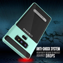 Load image into Gallery viewer, Galaxy Note 9 Lucid 3.0 PunkCase Armor Cover w/Integrated Kickstand and Screen Protector [Teal]
