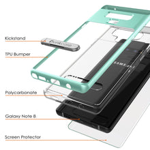 Load image into Gallery viewer, Galaxy Note 9 Lucid 3.0 PunkCase Armor Cover w/Integrated Kickstand and Screen Protector [Teal]
