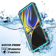 Load image into Gallery viewer, PunkCase Galaxy Note 9 Waterproof Case, [KickStud Series] Armor Cover [Teal]
