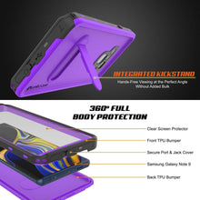 Load image into Gallery viewer, PunkCase Galaxy Note 9 Waterproof Case, [KickStud Series] Armor Cover [Purple]
