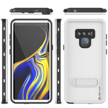 Load image into Gallery viewer, PunkCase Galaxy Note 9 Waterproof Case, [KickStud Series] Armor Cover [White]
