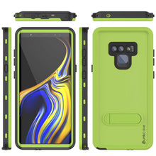 Load image into Gallery viewer, PunkCase Galaxy Note 9 Waterproof Case, [KickStud Series] Armor Cover [Light-Green]
