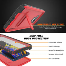 Load image into Gallery viewer, PunkCase Galaxy Note 9 Waterproof Case, [KickStud Series] Armor Cover [Red]
