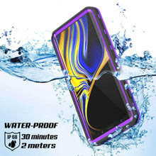 Load image into Gallery viewer, PunkCase Galaxy Note 9 Waterproof Case, [KickStud Series] Armor Cover [Purple]
