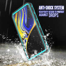 Load image into Gallery viewer, PunkCase Galaxy Note 9 Waterproof Case, [KickStud Series] Armor Cover [Teal]
