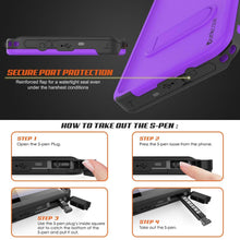 Load image into Gallery viewer, PunkCase Galaxy Note 9 Waterproof Case, [KickStud Series] Armor Cover [Purple]
