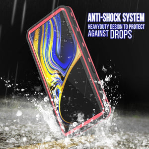 PunkCase Galaxy Note 9 Waterproof Case, [KickStud Series] Armor Cover [Pink]