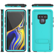 Load image into Gallery viewer, PunkCase Galaxy Note 9 Waterproof Case, [KickStud Series] Armor Cover [Teal]
