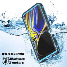 Load image into Gallery viewer, PunkCase Galaxy Note 9 Waterproof Case, [KickStud Series] Armor Cover [Light-Blue]
