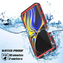 Load image into Gallery viewer, PunkCase Galaxy Note 9 Waterproof Case, [KickStud Series] Armor Cover [Red]
