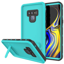 Load image into Gallery viewer, PunkCase Galaxy Note 9 Waterproof Case, [KickStud Series] Armor Cover [Teal]
