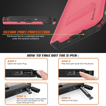 Load image into Gallery viewer, PunkCase Galaxy Note 9 Waterproof Case, [KickStud Series] Armor Cover [Pink]
