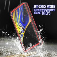Load image into Gallery viewer, PunkCase Galaxy Note 9 Waterproof Case, [KickStud Series] Armor Cover [Red]
