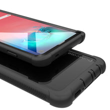 Load image into Gallery viewer, PunkCase Galaxy S10 Lite Case, [Spartan Series] Clear Rugged Heavy Duty Cover W/Built in Screen Protector [Black]
