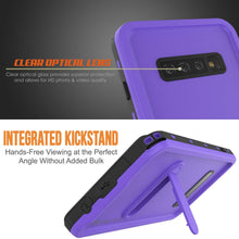 Load image into Gallery viewer, Galaxy S10+ Plus Waterproof Case, Punkcase [KickStud Series] Armor Cover [Purple]

