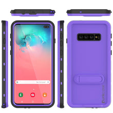 Load image into Gallery viewer, Galaxy S10+ Plus Waterproof Case, Punkcase [KickStud Series] Armor Cover [Purple]
