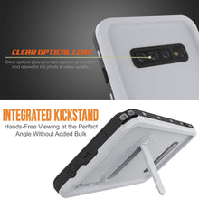 Load image into Gallery viewer, Galaxy S10 Waterproof Case, Punkcase [KickStud Series] Armor Cover [White]
