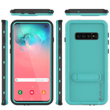 Load image into Gallery viewer, Galaxy S10 Waterproof Case, Punkcase [KickStud Series] Armor Cover [Teal]
