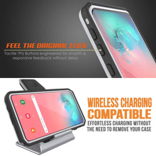Load image into Gallery viewer, Galaxy S10 Waterproof Case, Punkcase [KickStud Series] Armor Cover [White]
