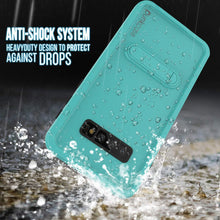 Load image into Gallery viewer, Galaxy S10 Waterproof Case, Punkcase [KickStud Series] Armor Cover [Teal]
