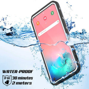 Galaxy S10 Waterproof Case, Punkcase [KickStud Series] Armor Cover [White]