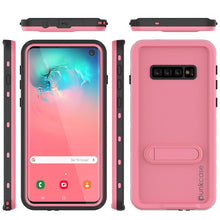 Load image into Gallery viewer, Galaxy S10 Waterproof Case, Punkcase [KickStud Series] Armor Cover [Pink]
