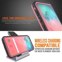 Load image into Gallery viewer, Galaxy S10 Waterproof Case, Punkcase [KickStud Series] Armor Cover [Pink]
