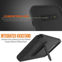 Load image into Gallery viewer, Galaxy S10 Waterproof Case, Punkcase [KickStud Series] Armor Cover [Black]
