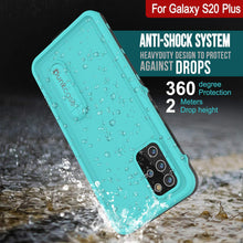 Load image into Gallery viewer, Galaxy S20+ Plus Waterproof Case, Punkcase [KickStud Series] Armor Cover [Teal]
