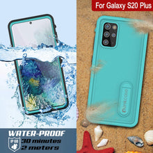 Load image into Gallery viewer, Galaxy S20+ Plus Waterproof Case, Punkcase [KickStud Series] Armor Cover [Teal]
