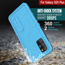 Load image into Gallery viewer, Galaxy S20+ Plus Waterproof Case, Punkcase [KickStud Series] Armor Cover [Light Blue]
