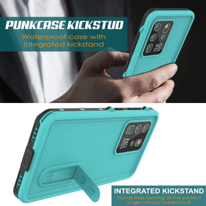 Galaxy S20 Ultra Waterproof Case, Punkcase [KickStud Series] Armor Cover [Teal]