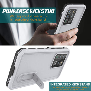 Galaxy S20 Ultra Waterproof Case, Punkcase [KickStud Series] Armor Cover [White]