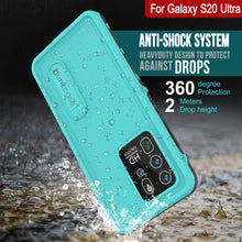 Load image into Gallery viewer, Galaxy S20 Ultra Waterproof Case, Punkcase [KickStud Series] Armor Cover [Teal]
