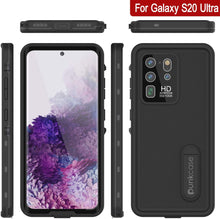 Load image into Gallery viewer, Galaxy S20 Ultra Waterproof Case, Punkcase [KickStud Series] Armor Cover [Black]
